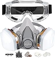 MOARON 308 Reusable Half Face Respirator Mask Set with Filters - Medium for Painting, Welding, Carpentry, Dust Protection