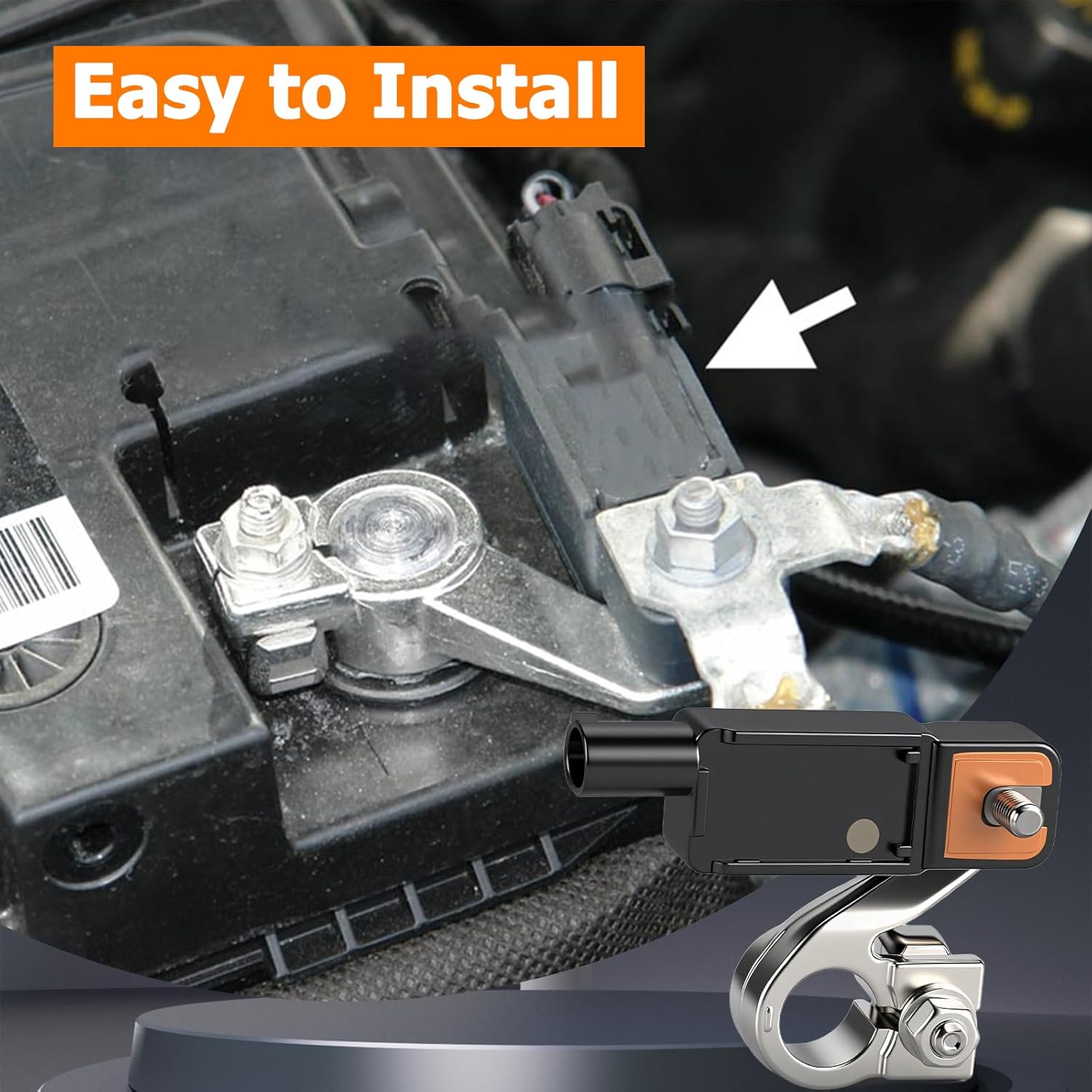 FUSCH Battery Current Sensor Battery Temperature Sensor Compatible with Ram 1500 2500 3500 Chrysler Dodge Jeep Replace#68318616AC 56029778AB