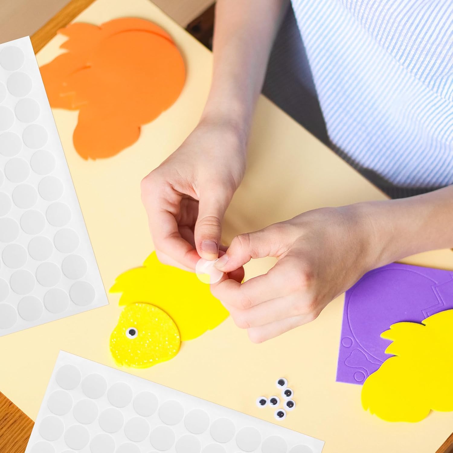 10 Sheets Double Sided Adhesive Dots for Walls Posters