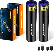 Gesponserte Anzeige – DARKBEAM UV 365nm Taschenlampe Schwarzlicht Aufladbar USB, Mini Ultraviolett LED Licht Woodsche Lamp...