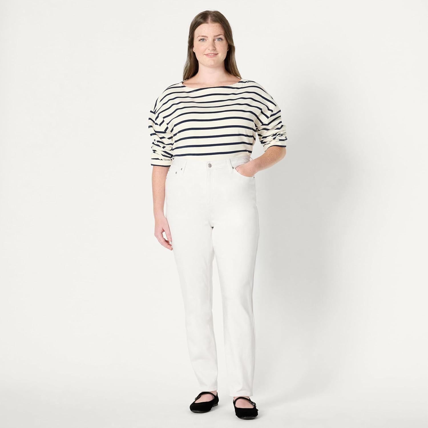 Amazon Essentials Women's Women's High Stretch Mid-Rise Skinny Jean - Image 6