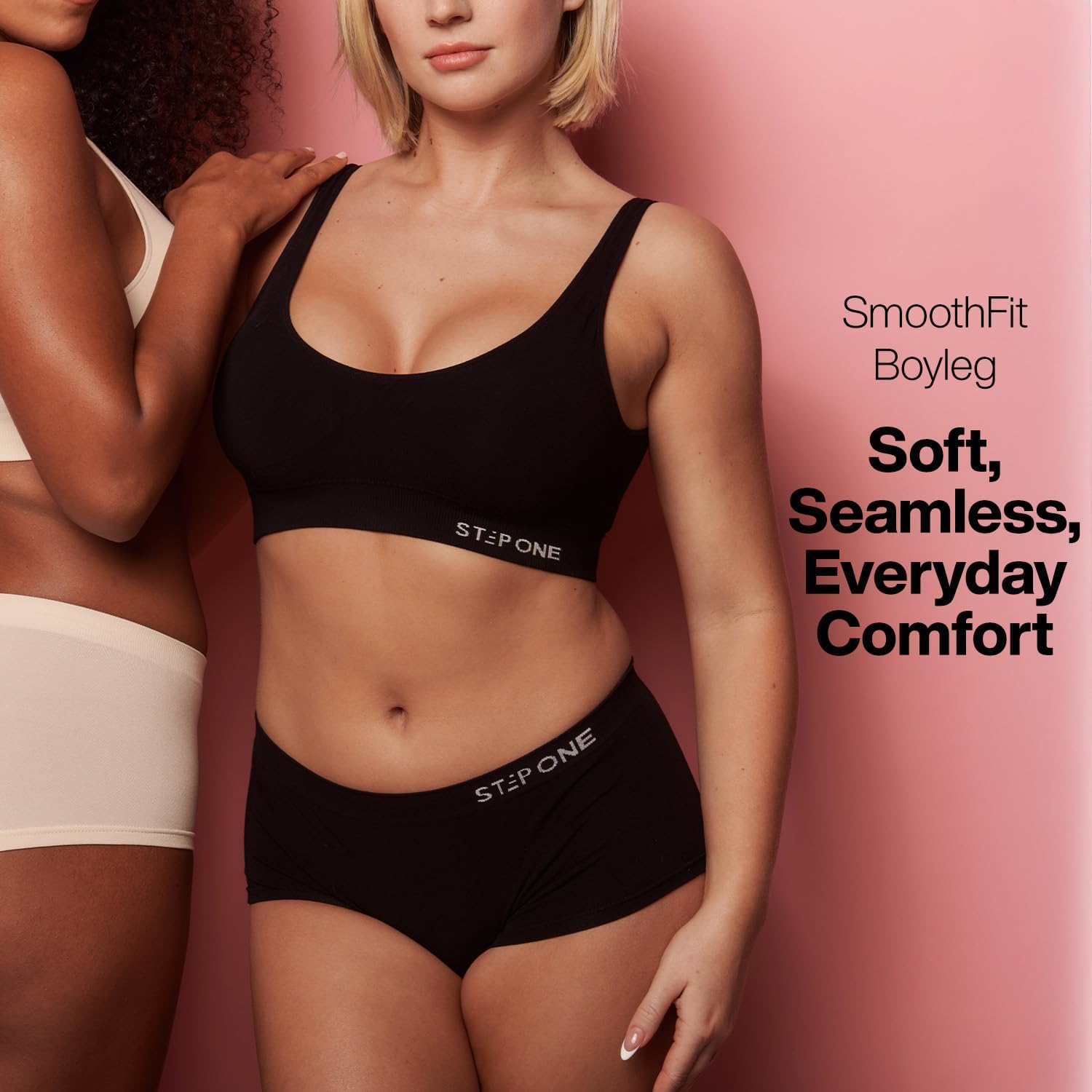 STEP ONE SmoothFit Boyleg Ladies Briefs 1 Pair. Ultra-Soft Viscose from Bamboo, Moisture Wicking Boy Shorts, Hypoallergenic - Image 2