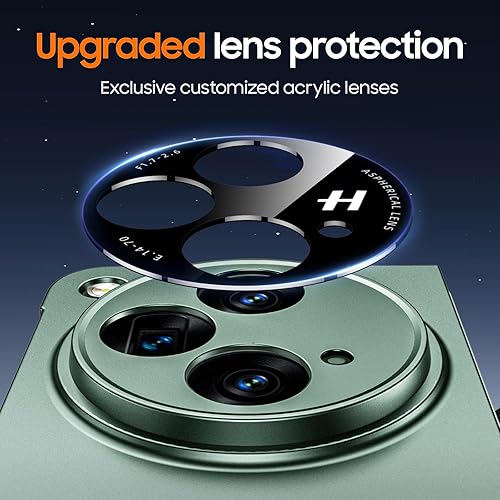 Miniatura 4 de Funda para OnePlus Open Case 2023, protector de pantalla de vidrio templado integrado, mate, ultrafino, PC duro, antiarañazos, antigolpes, funda