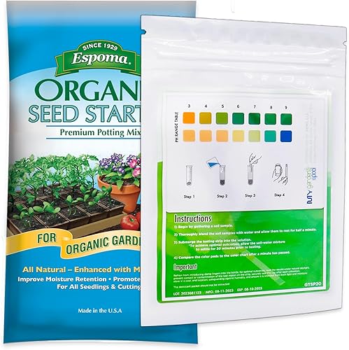 Miniatura 2 de Espoma - Tierra orgánica para macetas de 16 cuartos de galón con tiras de prueba de suelo My Garden Pool PH de 20 unidades - Mezcla de inicio de