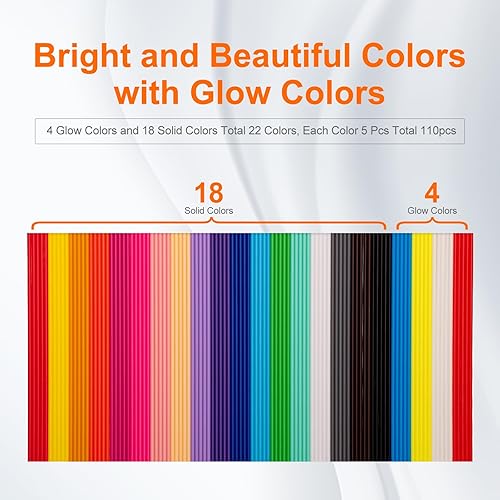 Miniatura 3 de Recambios de bolígrafo Doodler en 3D de 22 colores, solo apto para 3Doodler Start+ 3D Pen de baja temperatura de impresión PCL, 3Doodler Start