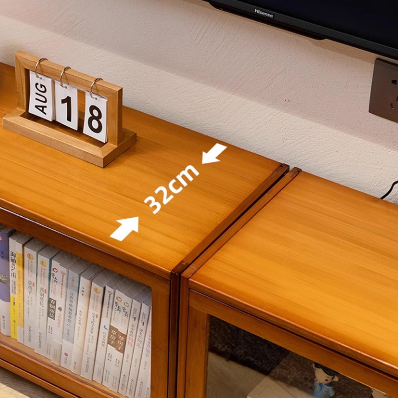Nowoczesna stojąca szafka pod telewizor, wszechstronne, centrum rozrywki, swobodnie montowana, konsola multimedialna ze schowkiem, stylowa podstawka pod telewizor (czarna, 160 x 32 x 40 cm)