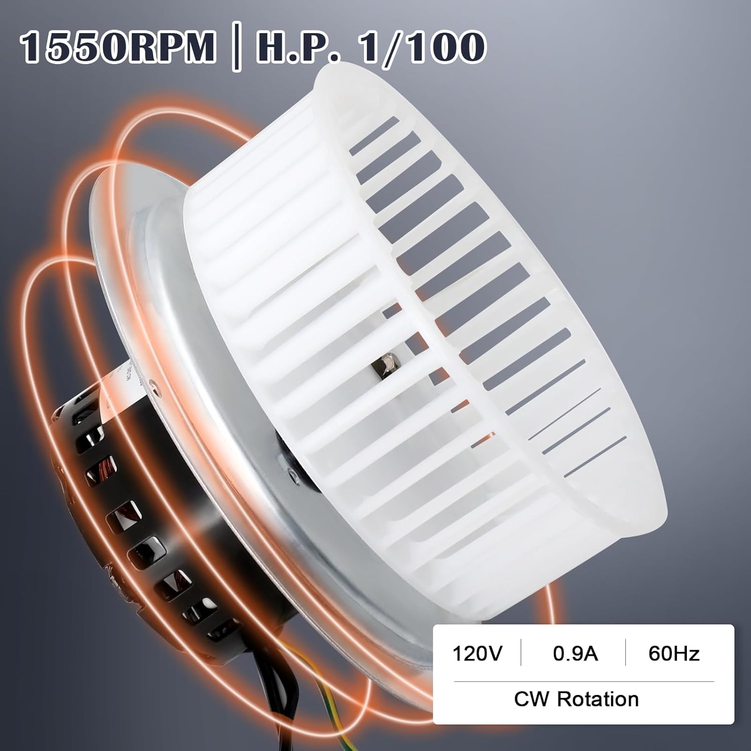 Fan Motor QT110N Upgrade Kit, QT-110N-B, JA2C394N, S0696B000, 0696B000, JA2C119H, 86322000 Replacement Motor Assembly for Nutone QT100, QT100L, QT110, QT110NB, QT110N-B, QT-110-B, QT9093WH, QT9093.