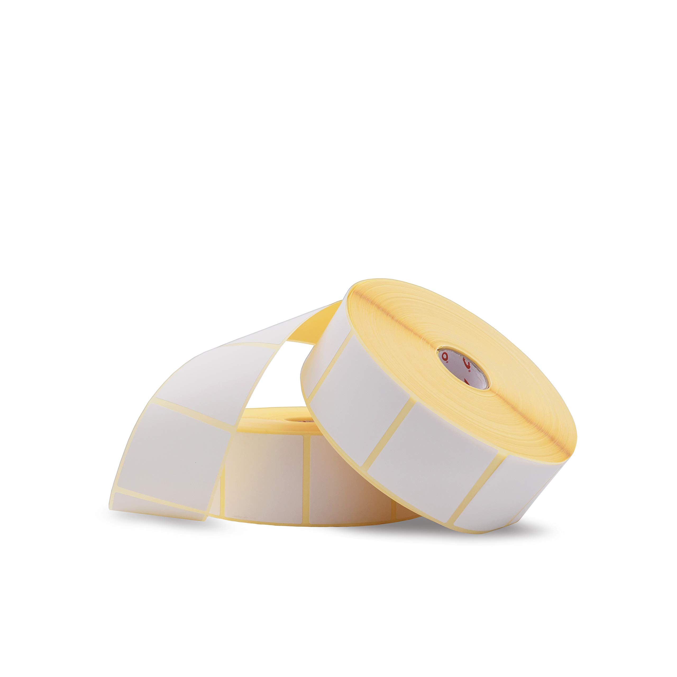 Meto 30002227 - Etichette termiche originali (40 x 40 mm, bianche, permanenti, nucleo: 25 mm, 1.900 etichette termiche su rotolo, 4 rotoli)