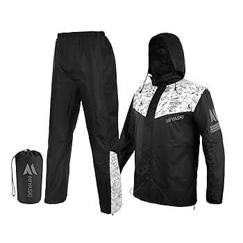 Amazon.com: Miyaski Rain Suit Waterproof Jacket with Pants 2