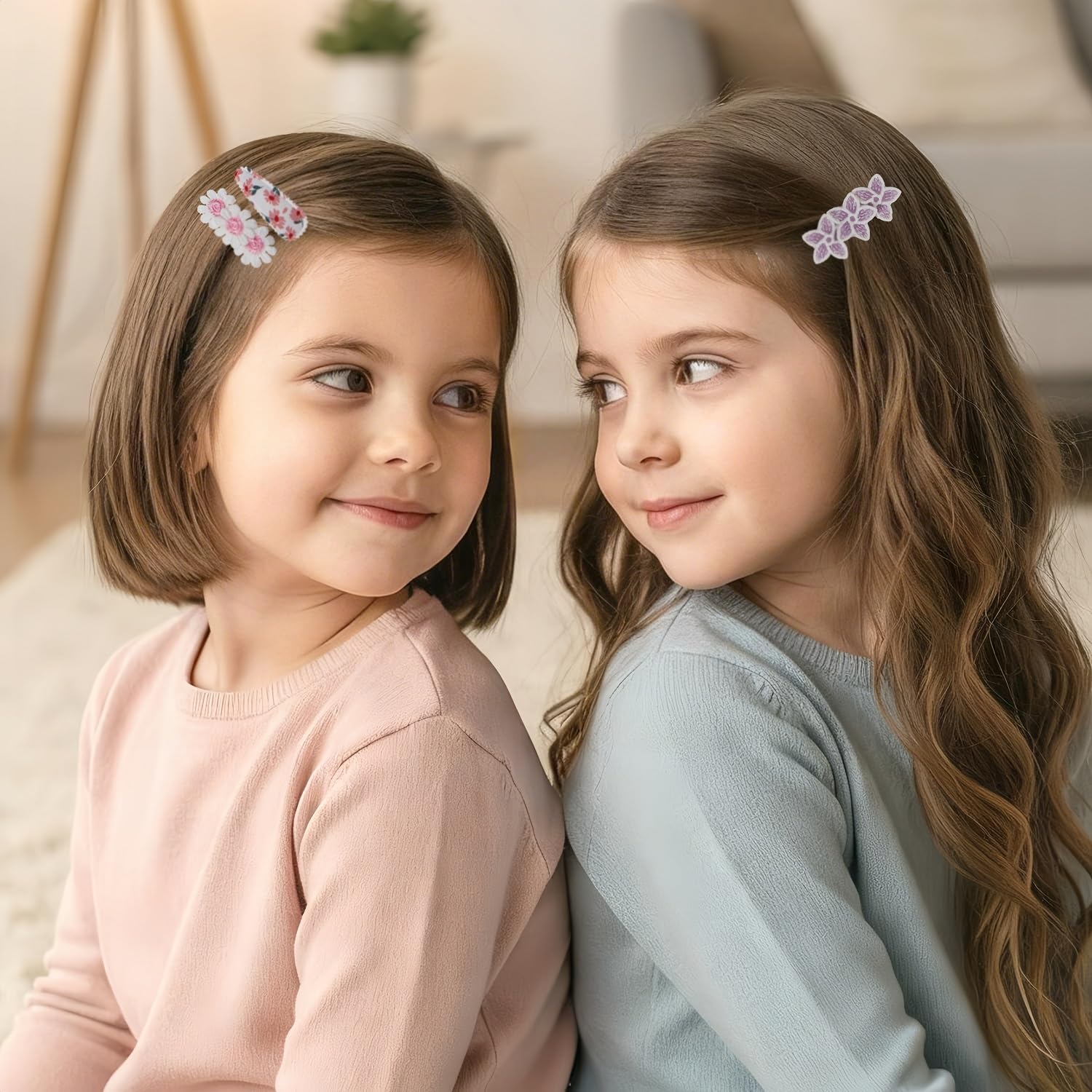 Lot de 14 barrettes à cheveux pour bébé pour cheveux fins, entièrement recouvertes de tissu et antidérapantes, pour filles et enfants, pinces à cheveux légères pour filles pour le quotidien et