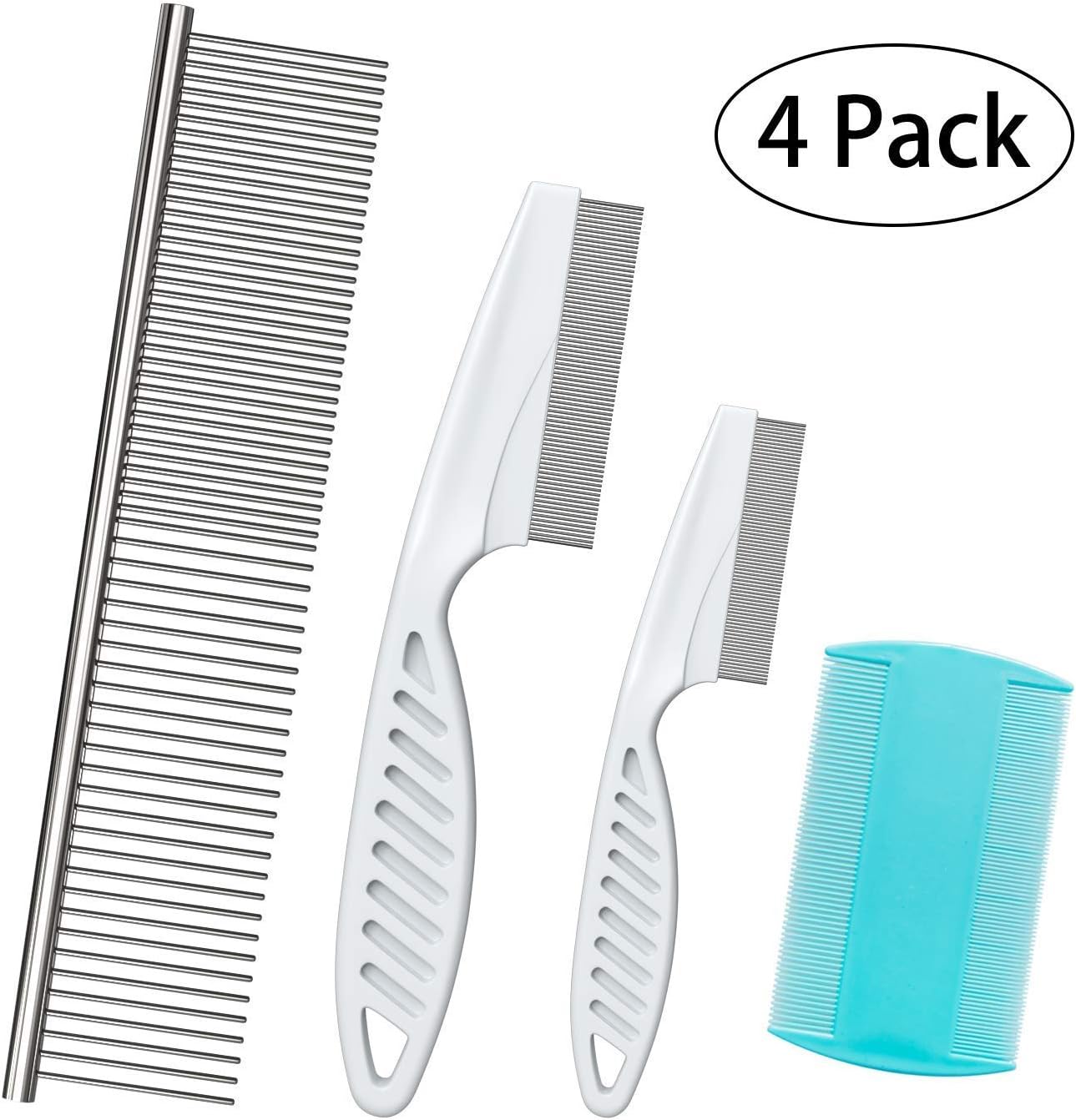 Kakadu Pet Medium Stainless Steel Dog or Cat Comb, One Size
