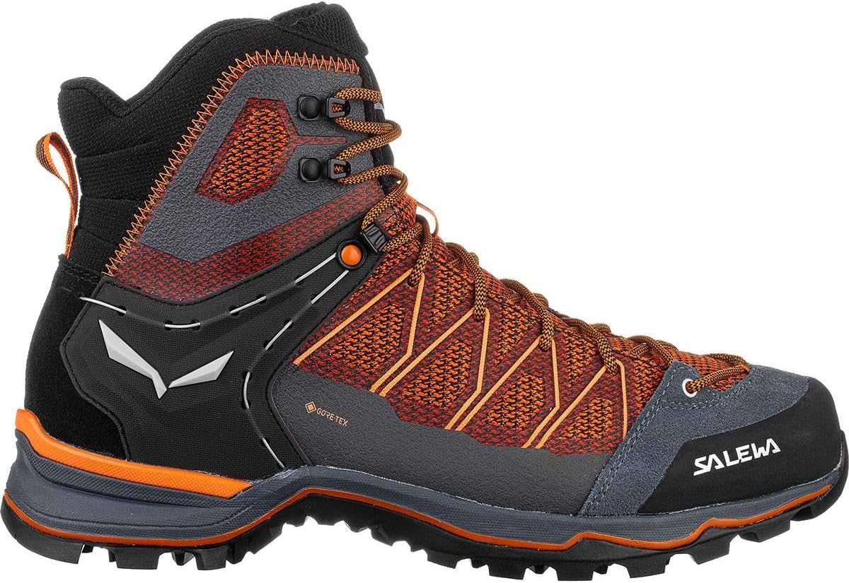 Salewa Men's Ms MTN Trainer Lite Mid GTX Trekking & Hiking Boots, Black Out Carrot, 7.5
