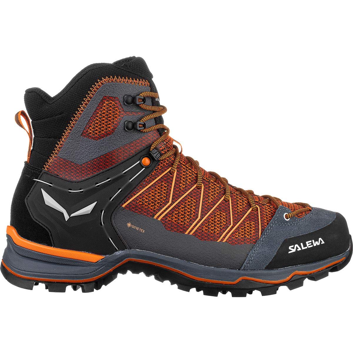 Salewa Ms Mtn Trainer Lite Mid Gtx, Black Out/Carrot, 7, Male