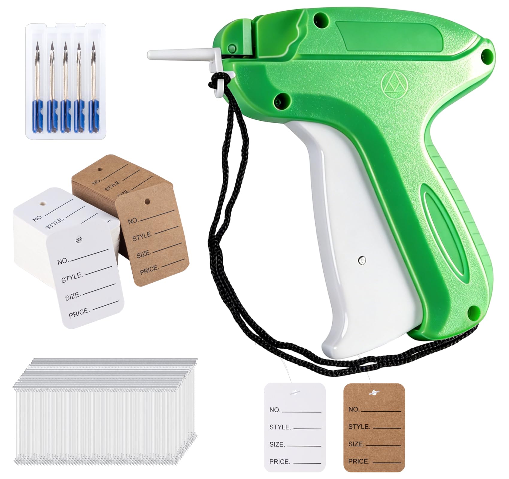 ilauke Taggeweer voor kleding, kleding tagging pistool kit met 5000 stuks labels weerhaken & 500 stuks prijskaartjes & 5 vervangende naalden, Kimble pistool voor kleding, sokken, hoeden, bevestig een