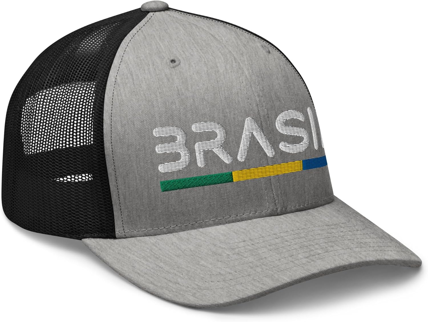 Minimal Brasil Flag Trucker Cap Mesh Brazil Trucker Hat