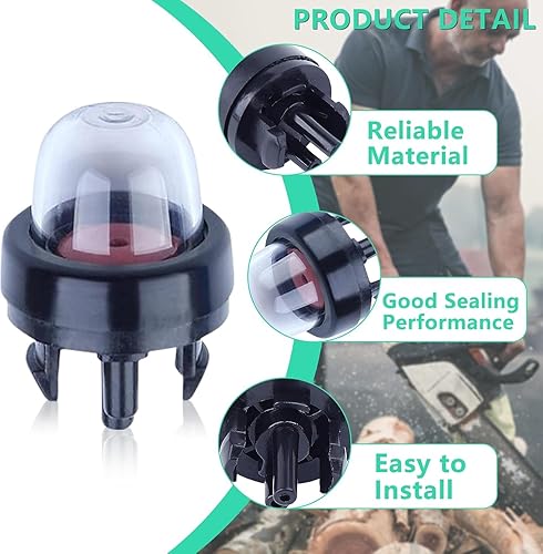 Miniatura 4 de Adefol 12 unidades General Snap in 188-512 Bomba de bombilla de cebador 300780002 para Husqarvna 440E 445 445E 450E 455 455E motosierra para