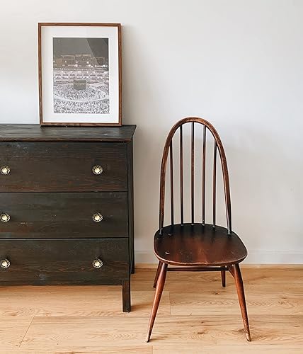 Miniatura 4 de Paquete de 2 pomos de gabinete de jaula de pájaros, de metal de bronce, ovalados, para armarios de cocina, perillas retro para gabinete, perilla de