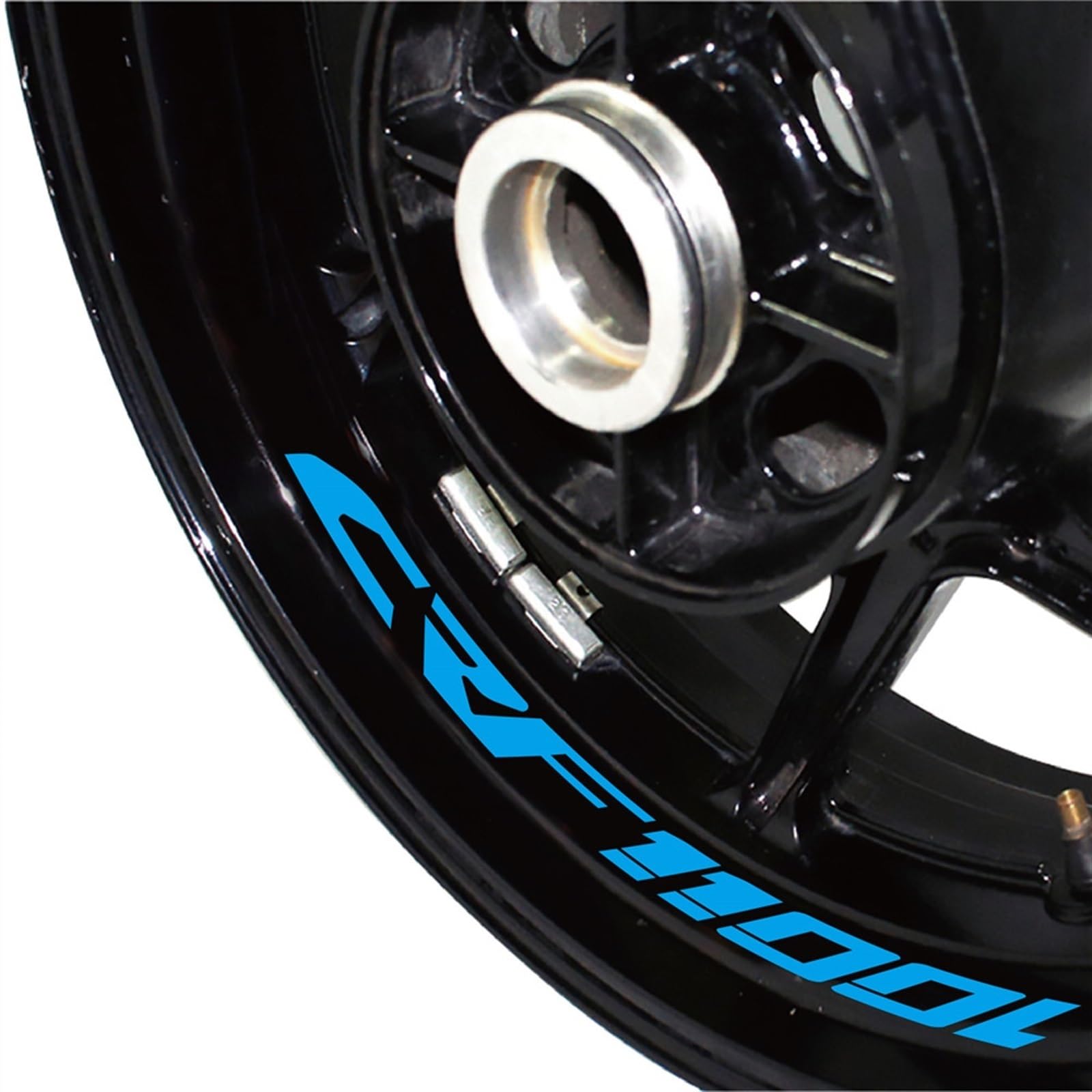 Motorcycle Wheel Stickers Decorated Reflective Decals Case Waterproof for Africa-Twin CRF1100L Crf 1100l Decorative(Color1)