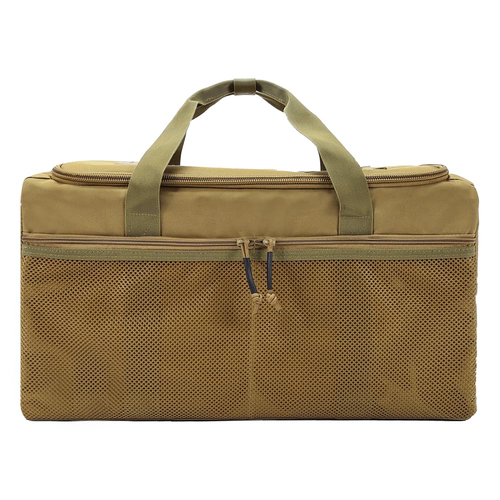 SINAIRSOFT Tactical Duffle Bag,Weekender Travel Luggage Foldable Cargo Heavy Duty Bag for Camping Gym Sports Training