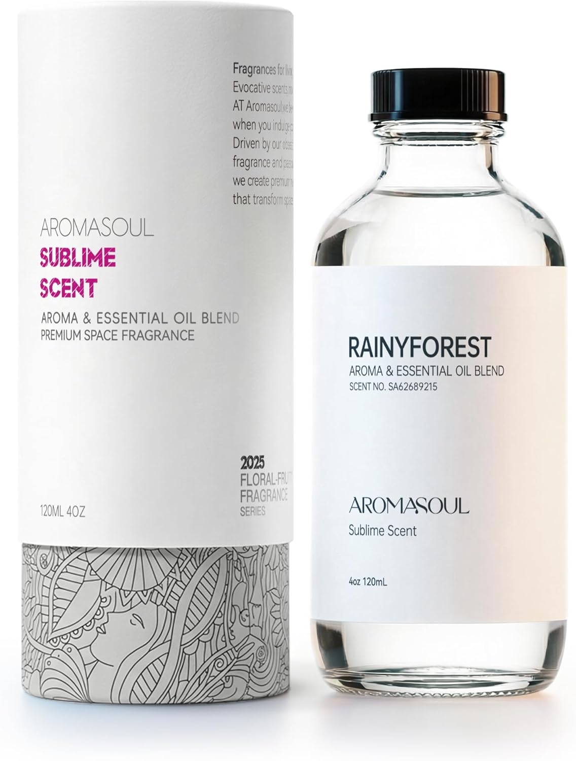 Hotel Diffuser Oil RainyForest Scent - Premium Fragrance Oil for Ultrasonic and Waterless Diffuser - 120 mL, 4 fl oz