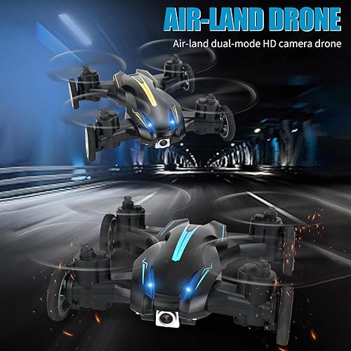 Miniatura 4 de GoolRC Mini dron con cámara 4K WIFI control remoto Drone con modo tierra y modo de mosca, luces LED, giro de 360, modo sin cabeza, regalo de juguete