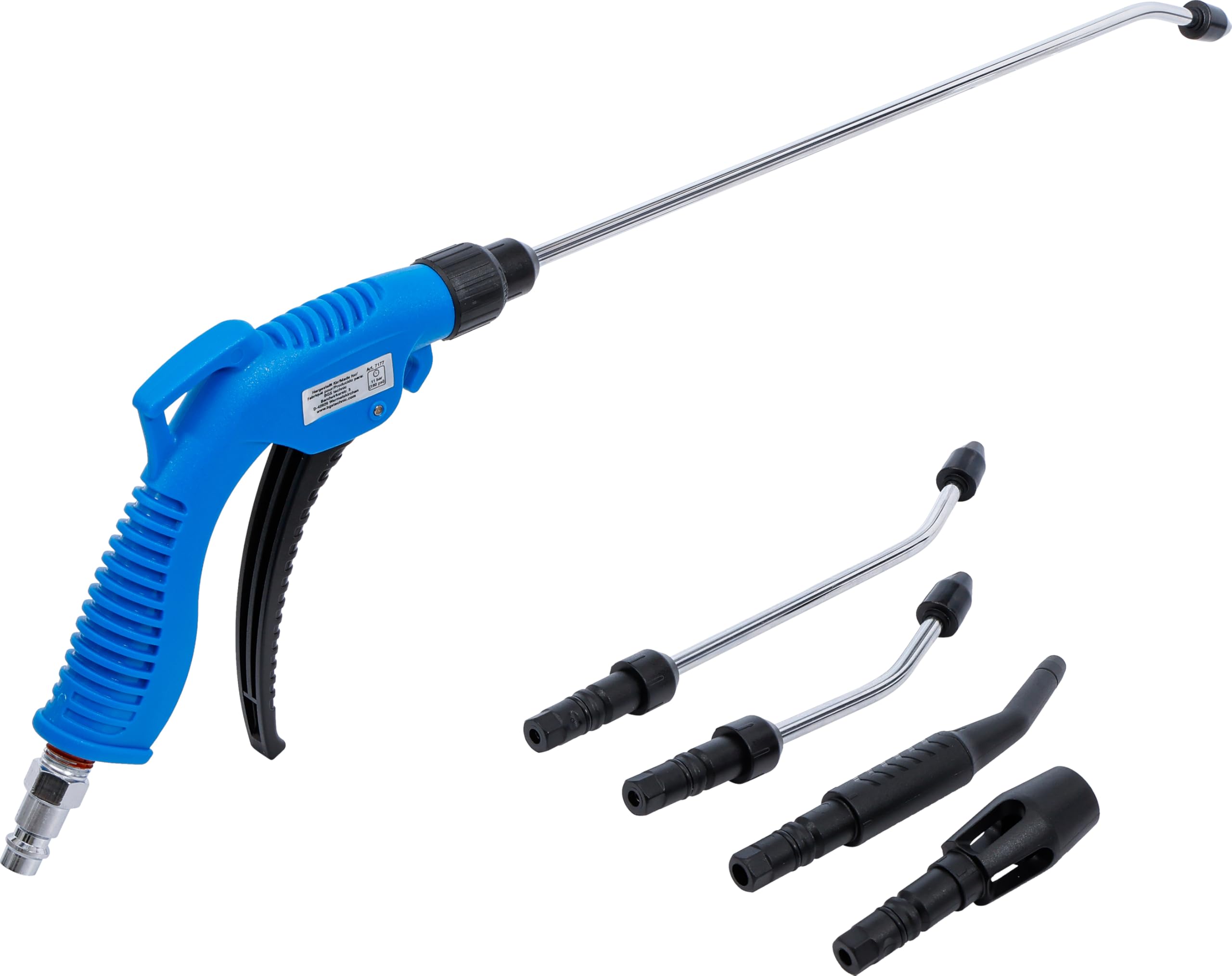 BGS 7177 | Pistola de soplado | con 5 accesorios
