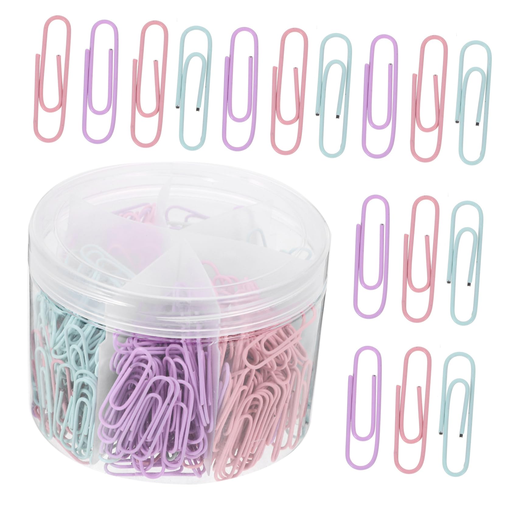 STOBOK 2 Sätze Büroklammern in Verschiedenen Größen Winzig Dokumentieren Geformt Sortiert Karten Clip Metallclips Diy Papierklammern Büroklammern Fürs Büro Mini-büroklammern 540 Stück * 2