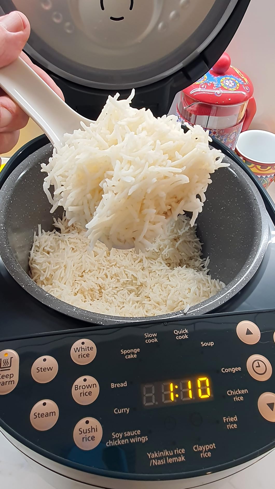 Philips 3000 Series Digital Rice Cooker – 18 Cooking Programs, 1.8L ...