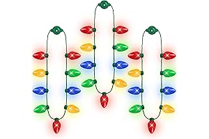 3pcs Christmas Light Necklace Party Favors