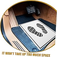 Vista 6 de Alfombrillas de papel desechables para automóvil, 25 unidades, alfombrillas de papel portátiles, almohadillas de pie para automóvil, suministros