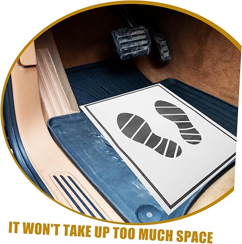 Miniatura 6 de Alfombrillas de papel desechables para automóvil, 25 unidades, alfombrillas de papel portátiles, almohadillas de pie para automóvil, suministros de