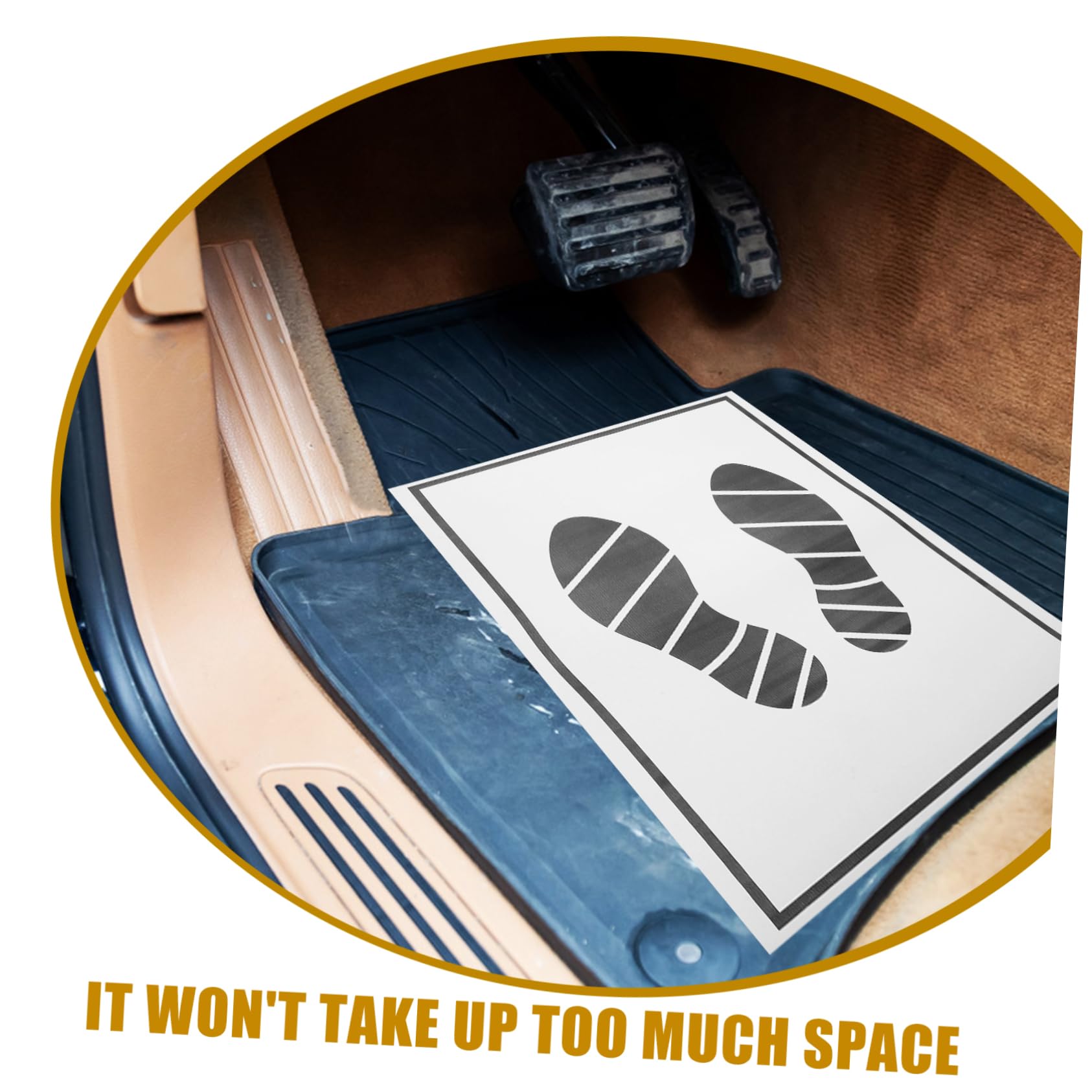 Car Floor Mats 100 Pcs Disposable Paper Foot Mats Portable Paper Vehicle Foot Pads Cover for Auto Supplies — view 6