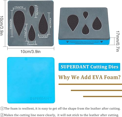 Miniatura 2 de SUPERDANT 4 piezas de aretes de lágrima troqueladas de madera troqueladas pulseras collar llavero colgante troquelado para hacer aretes niñas