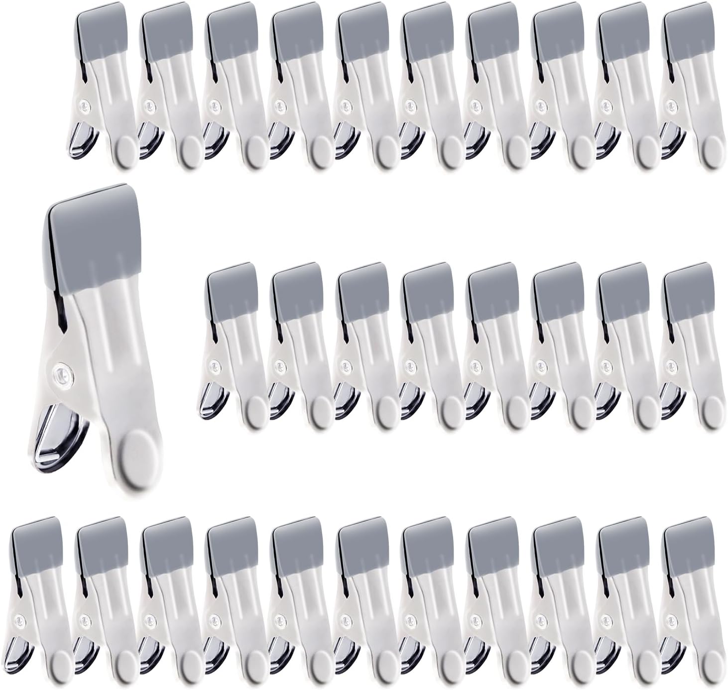 Byou Pinces à Linge INOX 80 Pièces Multifonctionnel Vêtements Pinces Pour Vêtements Chaussettes Fichiers Papier Snacks Seal