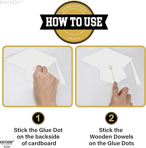 Vista 23 de KatchOn, Accesorios para cabina de fotos de graduación 2025 – Paquete de 21 Accesorios de fotos de graduación 2025 para decoraciones de graduación