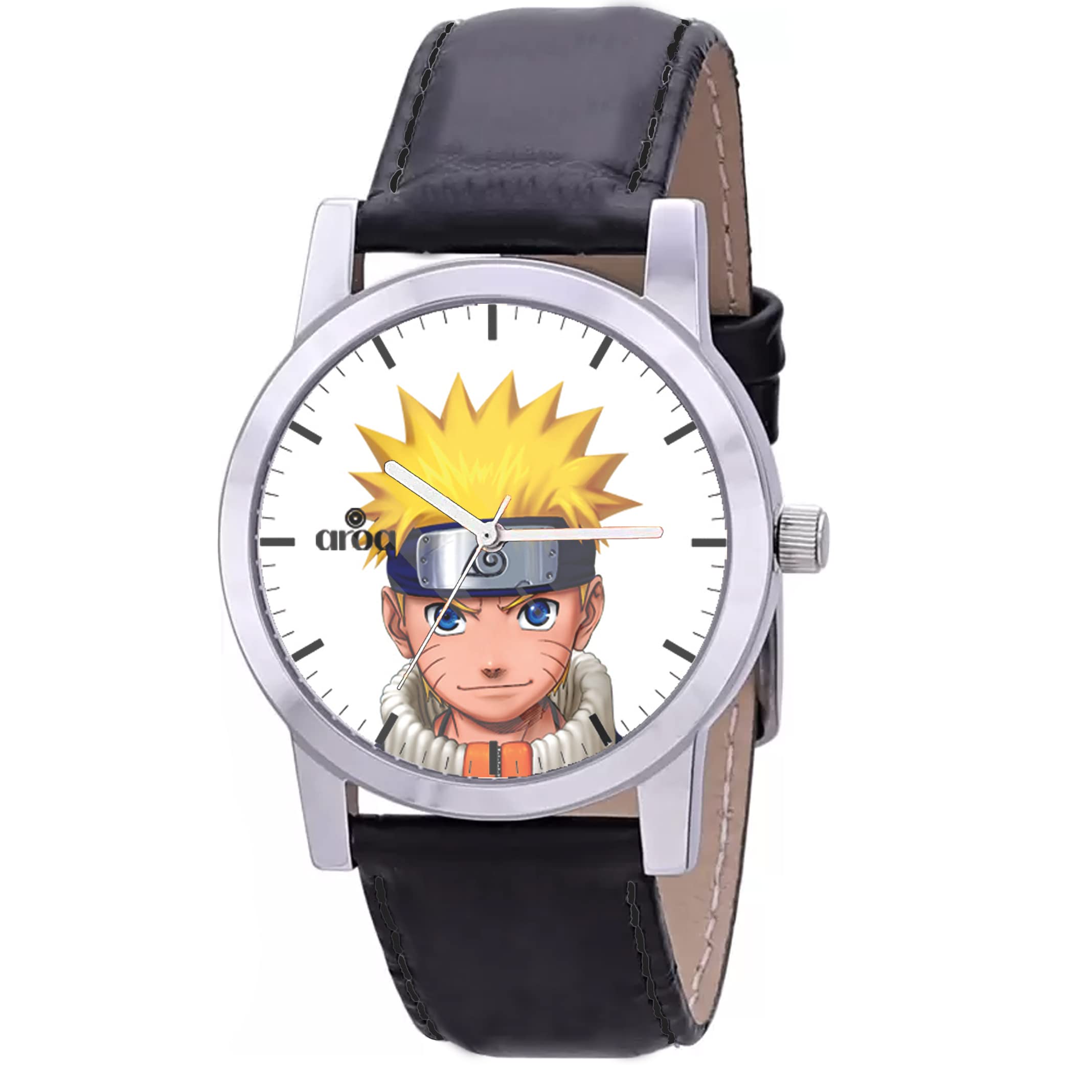 Aroa Watch New Watch for Men ShippudenNaruto Design Steel Metal Type Analog Watch Leather Strap White Dial for Men Stylish Watch for Boys (B0BXB3D5SN) Amazon Price History, Amazon Price Tracker