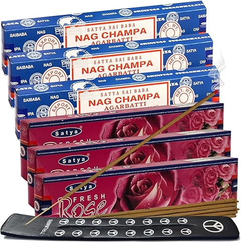 Miniatura 27 de Variedad de paquete de varillas de incienso de sangre de dragón oud árabe y soporte de House of Nag Champa y Trumiri