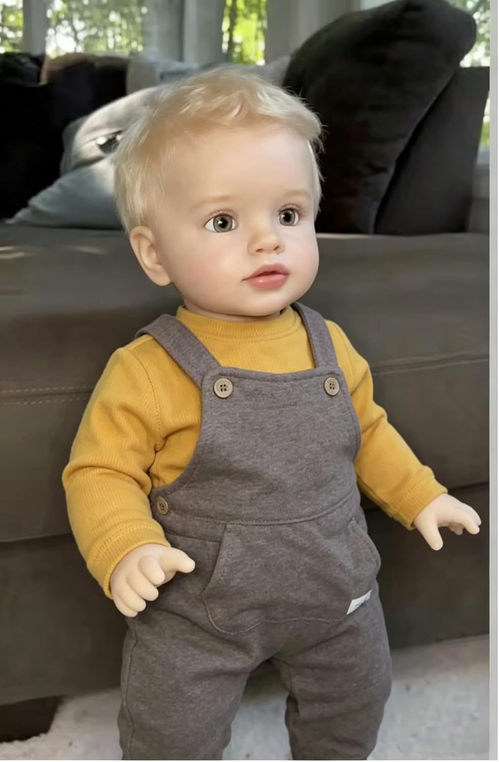 26 Inch Reborn Toddler Doll Boy Pippa Handmade Soft Vinyl Silicone Weighted Body Lifelike Realistic Standing Newborn Baby Doll Real Life Reborn Baby Toy for Kids & Collectors