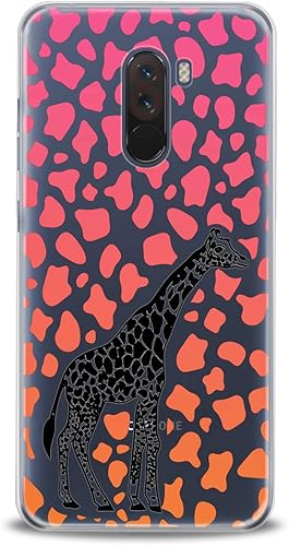Miniatura 3 de Lex Altern Funda de TPU compatible con Xiaomi Mi 11 Pro 9 SE A2 A1 Note 8 SE Mix 2S 8X Jirafa Art Clear Soft Slim Fit Print Colorul Ligero African