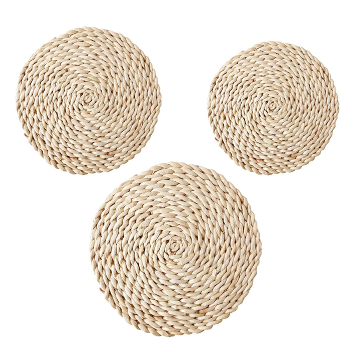 Set de table en paille beige FOMIYES de 8 pièces pour café