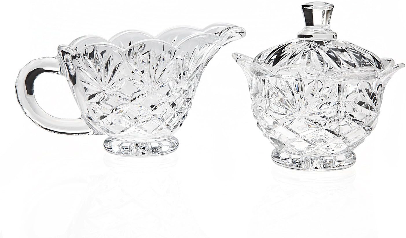 Godinger Sugar & Creamer Containers With Tray Sugar And