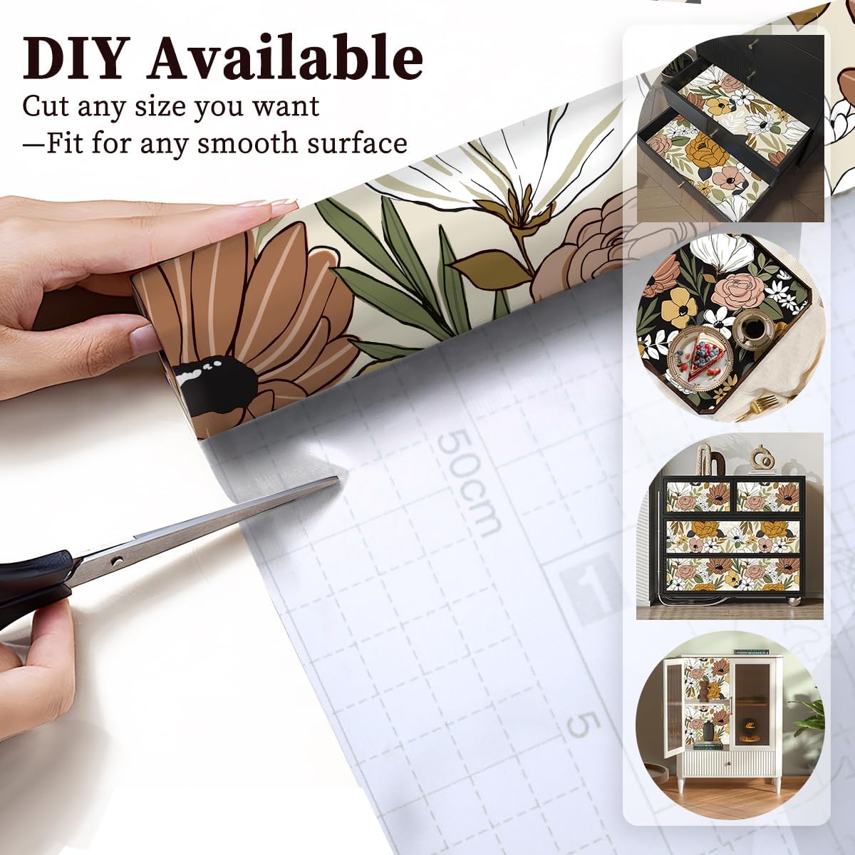 Shelf and Drawer Liner Self Adhesive Shelf Liner for Kitchen