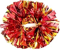 Vista 16 de Hooshing - Paquete de 2 pompones de animadora con mango tipo bastón, pompones para espíritu de equipo, deportes, bailes, animación, para niños, Negro