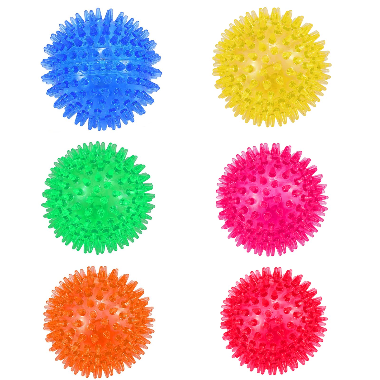 petizer6-Pack 3.5 Inch Squeaky Dog Toy Balls