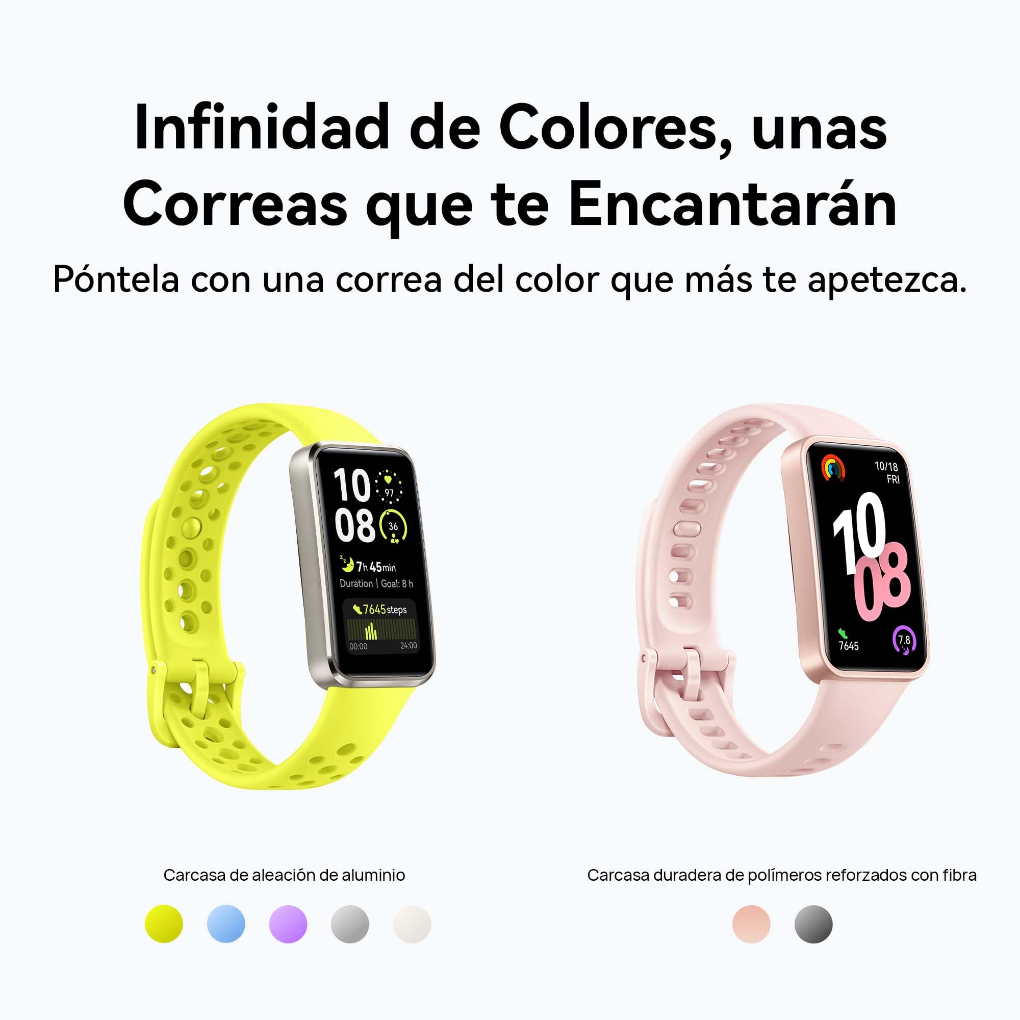 HUAWEI Band 10 Smartwatch, Monitorización de Actividad Física con IA, Análisis del Sueño a Nivel Profesional, VFC Promedio y Datos sobre el Sueño, iOS y Android, 14 Días de Autonomía, Negro