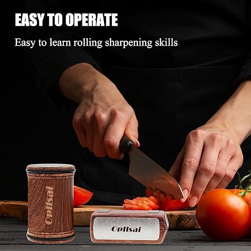 Miniatura 5 de Kit de afilador de cuchillos rodantes, afilado sin esfuerzo con ángulos de afilado de 15 y 20 grados para obtener súper resultados, ángulo de