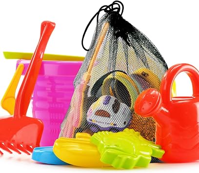 ALLY-MAGIC Large Mesh Drawstring Bag, Net Beach Tote Bag Mesh Stuff Sack Storage Bags with Drawstring for Swimming Beach Pool Sand Toys Equipment Travel and Sports Y7STCSD