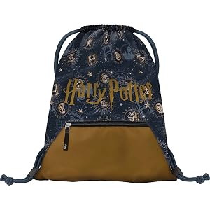 Logoshirt® Harry Potter Stoffbeutel 'Er, Dessen Name Nicht Genannt Werden Darf' – Lizenziert, 46x35 Cm, Mit Kordelzug, Schwarz
