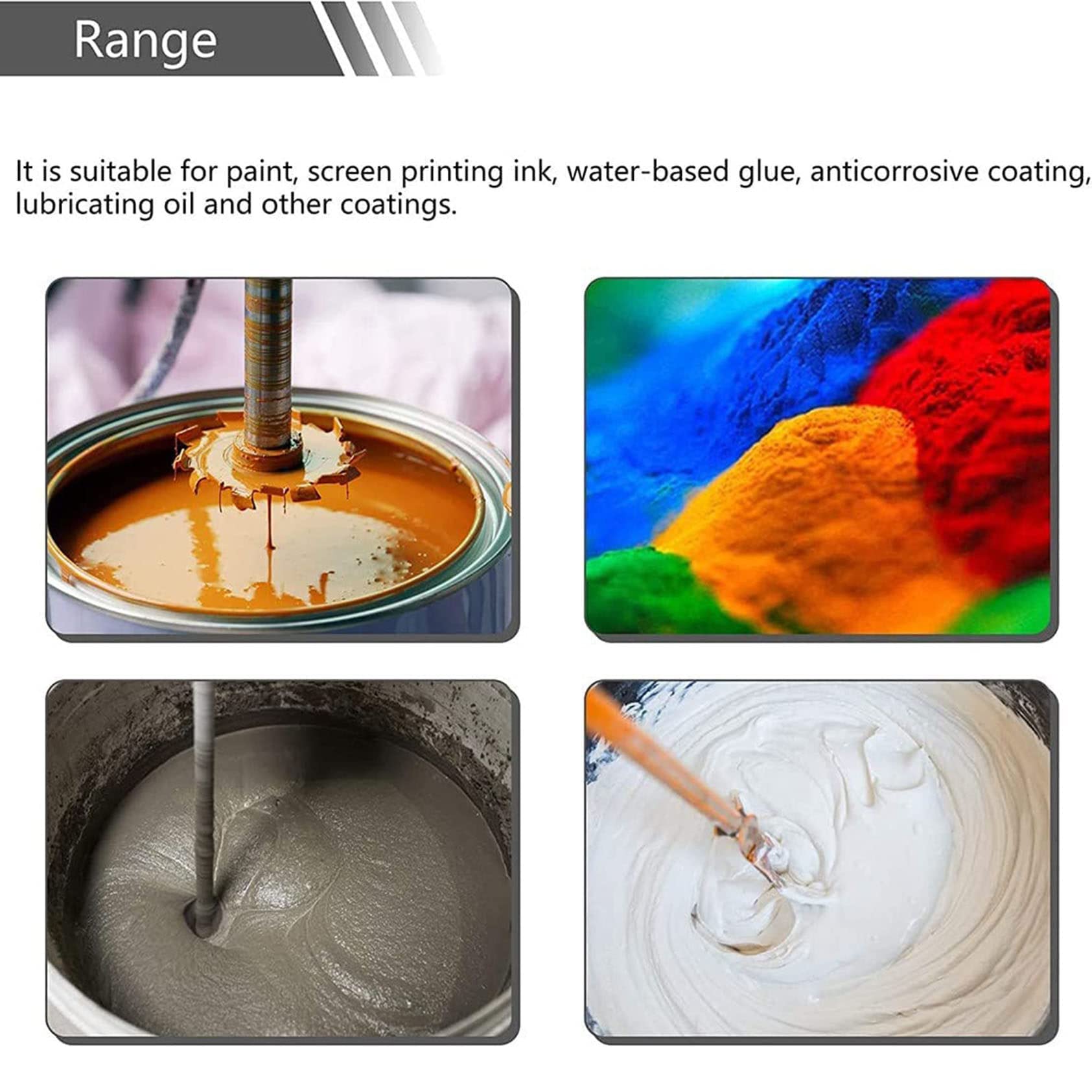 RESKIU 5 Gallon Pneumatic Paint Mixer Machine Ink Coating Mixing Tool, Stainless Steel Agitator, Diameter 10CM, 1500-2600rmp Desktop Vertical Air Agitator, Automatic Lifting Stirring Machine