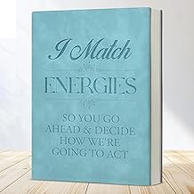 Funny Office Notebook I Match Energies Humor Journal Gifts for Women Men Coworker Boss-Blue